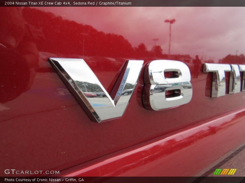 Sedona Red / Graphite/Titanium 2004 Nissan Titan XE Crew Cab 4x4