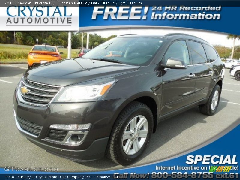 Tungsten Metallic / Dark Titanium/Light Titanium 2013 Chevrolet Traverse LT