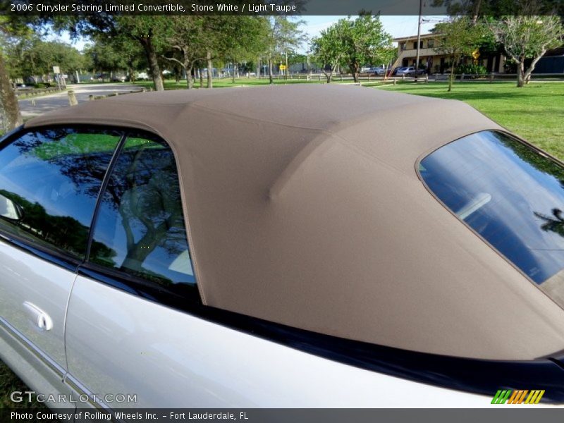 Stone White / Light Taupe 2006 Chrysler Sebring Limited Convertible