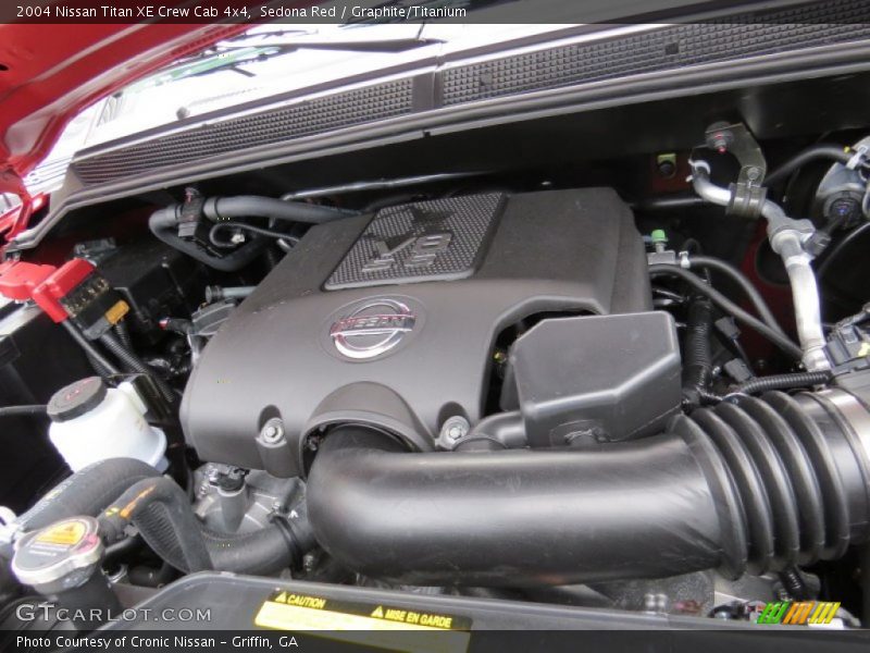 Sedona Red / Graphite/Titanium 2004 Nissan Titan XE Crew Cab 4x4