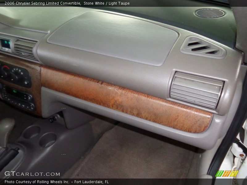 Stone White / Light Taupe 2006 Chrysler Sebring Limited Convertible