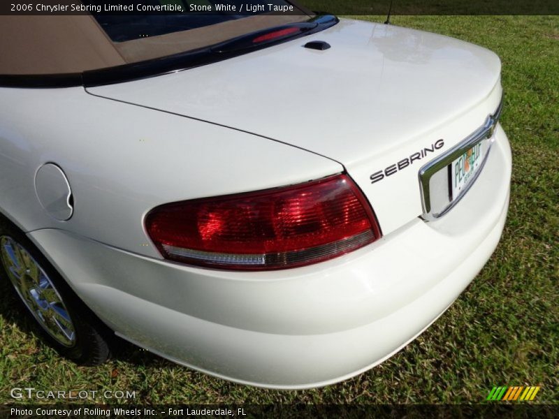 Stone White / Light Taupe 2006 Chrysler Sebring Limited Convertible
