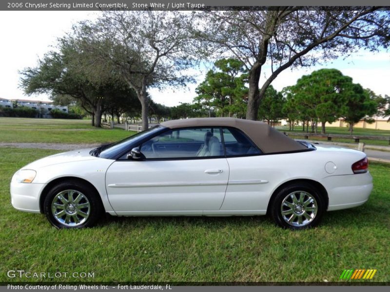 Stone White / Light Taupe 2006 Chrysler Sebring Limited Convertible