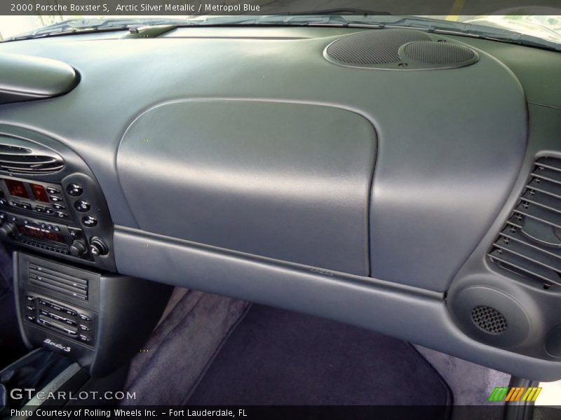 Arctic Silver Metallic / Metropol Blue 2000 Porsche Boxster S