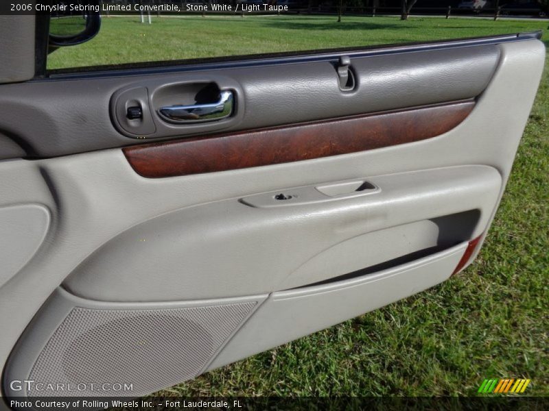 Stone White / Light Taupe 2006 Chrysler Sebring Limited Convertible