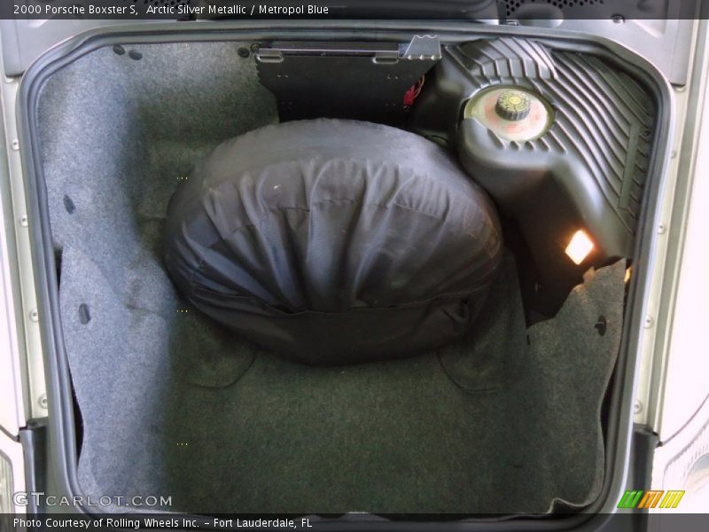 Arctic Silver Metallic / Metropol Blue 2000 Porsche Boxster S