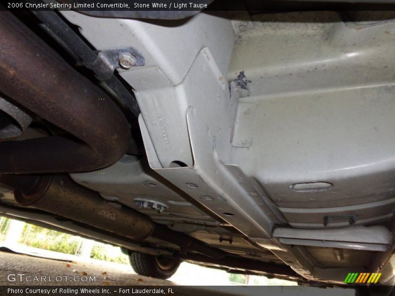 Undercarriage of 2006 Sebring Limited Convertible