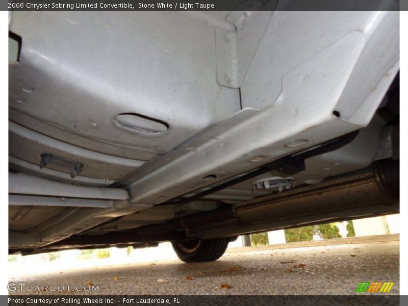 Undercarriage of 2006 Sebring Limited Convertible