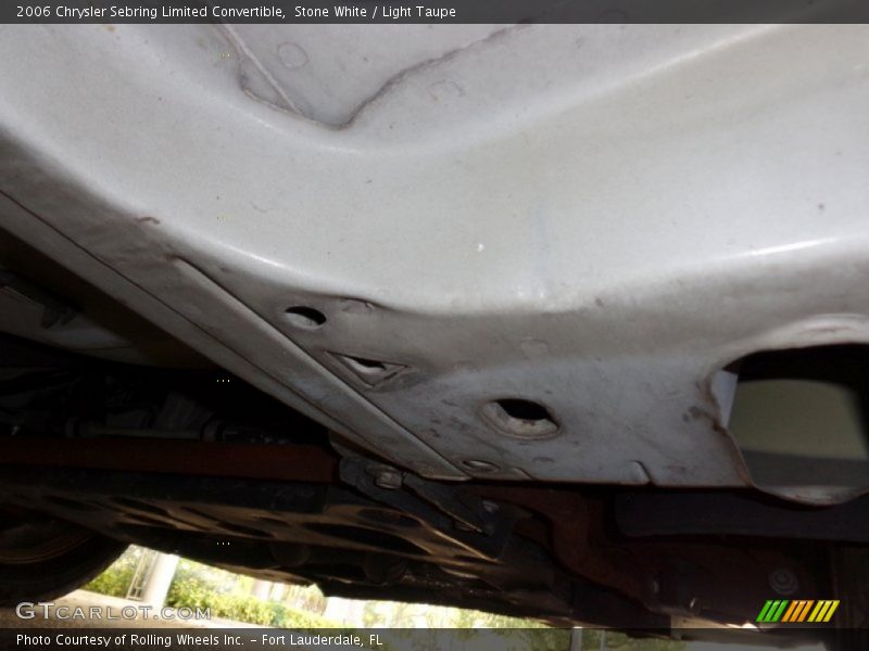 Undercarriage of 2006 Sebring Limited Convertible