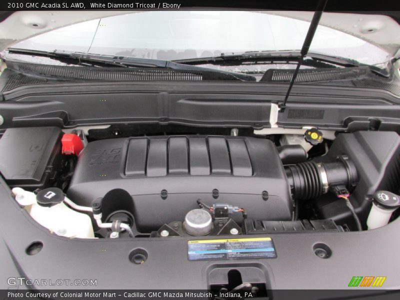White Diamond Tricoat / Ebony 2010 GMC Acadia SL AWD