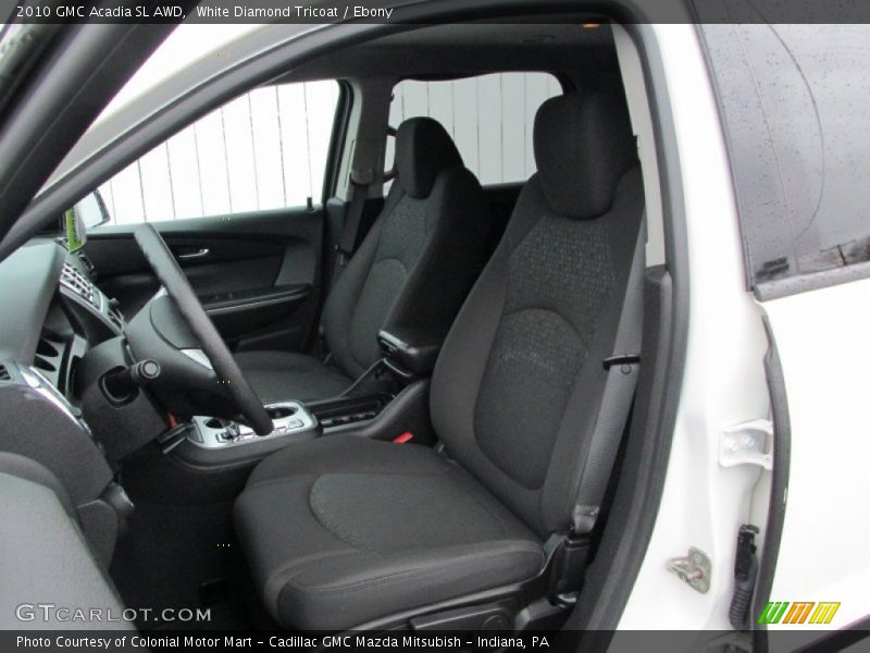 White Diamond Tricoat / Ebony 2010 GMC Acadia SL AWD