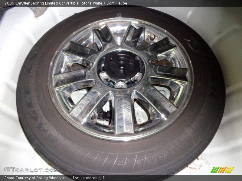 Stone White / Light Taupe 2006 Chrysler Sebring Limited Convertible