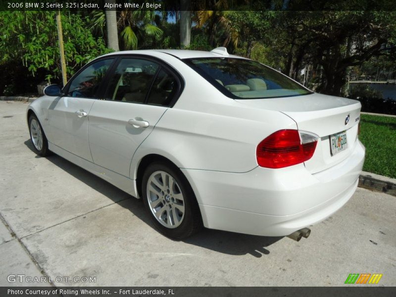 Alpine White / Beige 2006 BMW 3 Series 325i Sedan