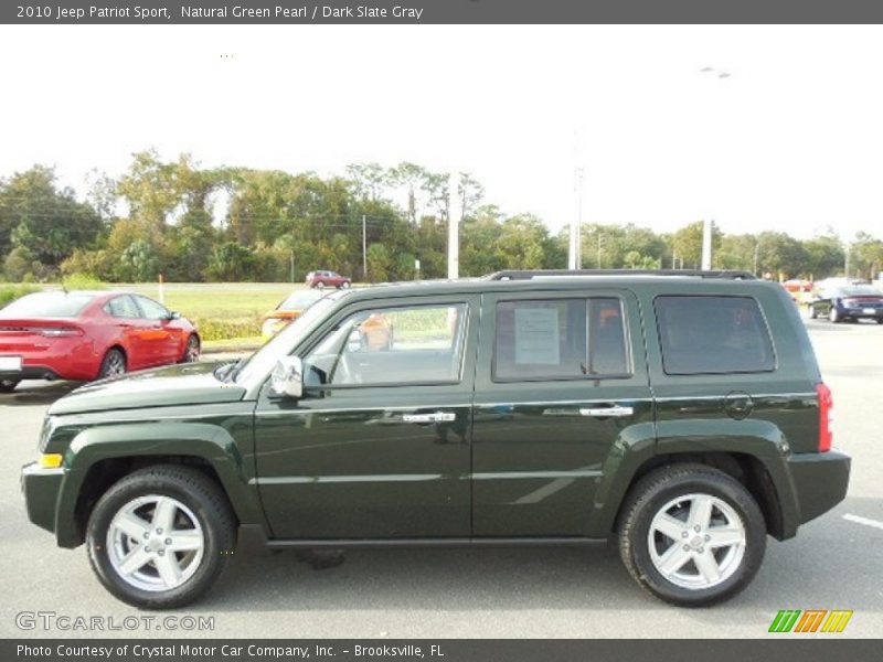 Natural Green Pearl / Dark Slate Gray 2010 Jeep Patriot Sport