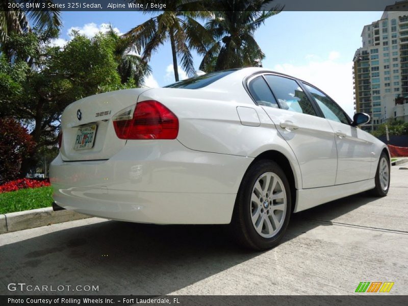 Alpine White / Beige 2006 BMW 3 Series 325i Sedan