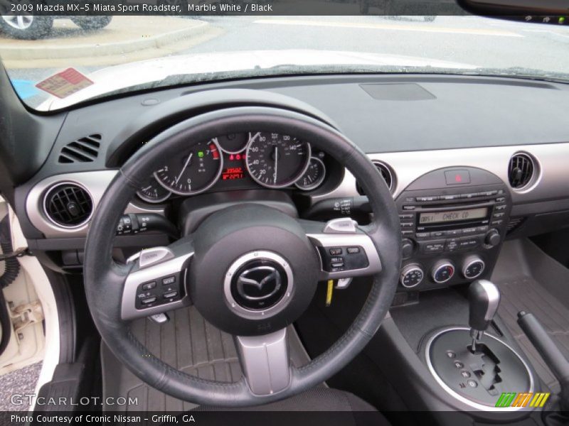 Marble White / Black 2009 Mazda MX-5 Miata Sport Roadster