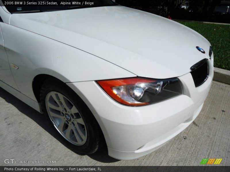 Alpine White / Beige 2006 BMW 3 Series 325i Sedan