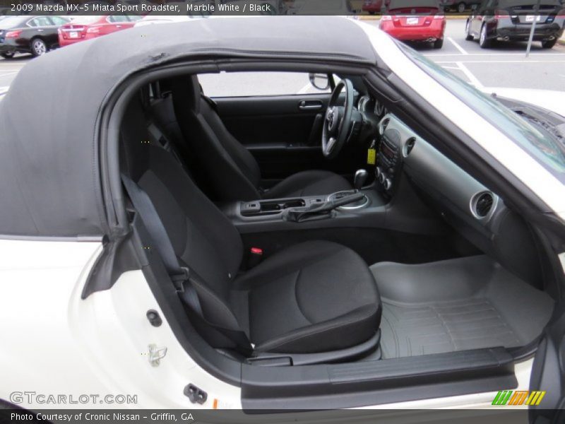 Marble White / Black 2009 Mazda MX-5 Miata Sport Roadster