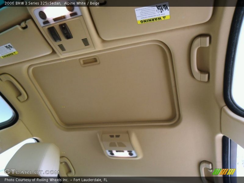 Alpine White / Beige 2006 BMW 3 Series 325i Sedan
