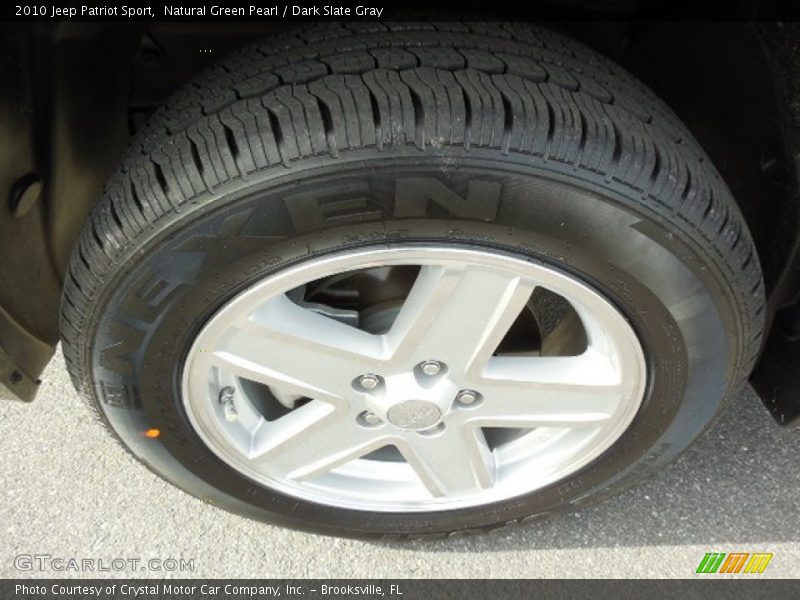 Natural Green Pearl / Dark Slate Gray 2010 Jeep Patriot Sport