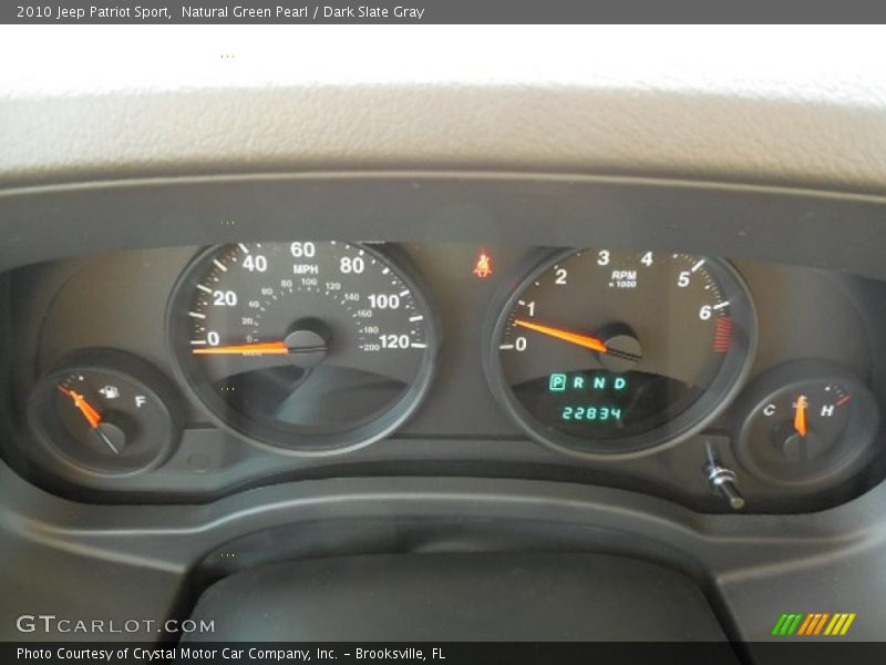 Natural Green Pearl / Dark Slate Gray 2010 Jeep Patriot Sport