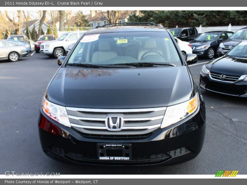 Crystal Black Pearl / Gray 2011 Honda Odyssey EX-L
