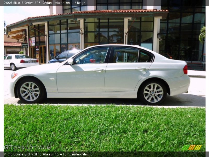 Alpine White / Beige 2006 BMW 3 Series 325i Sedan