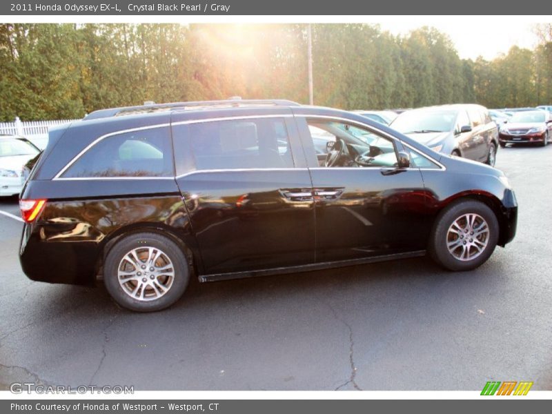 Crystal Black Pearl / Gray 2011 Honda Odyssey EX-L