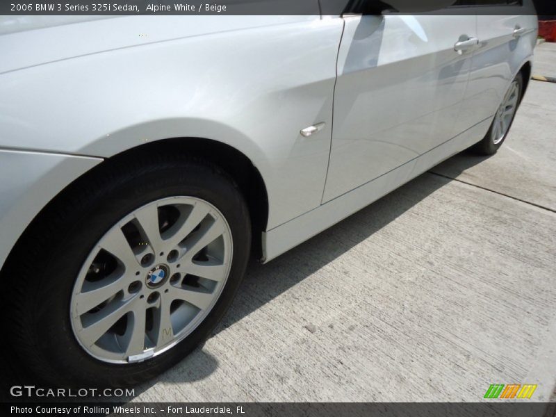 Alpine White / Beige 2006 BMW 3 Series 325i Sedan