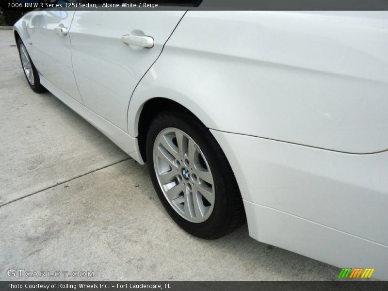 Alpine White / Beige 2006 BMW 3 Series 325i Sedan