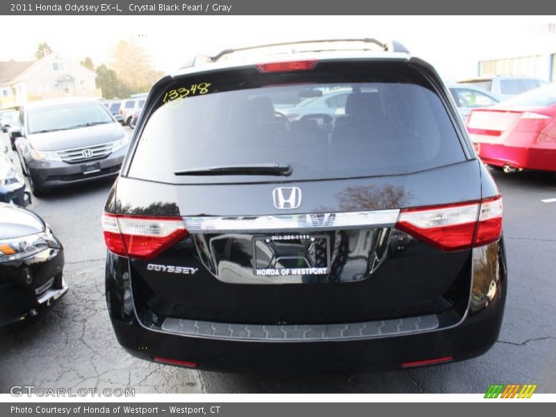 Crystal Black Pearl / Gray 2011 Honda Odyssey EX-L