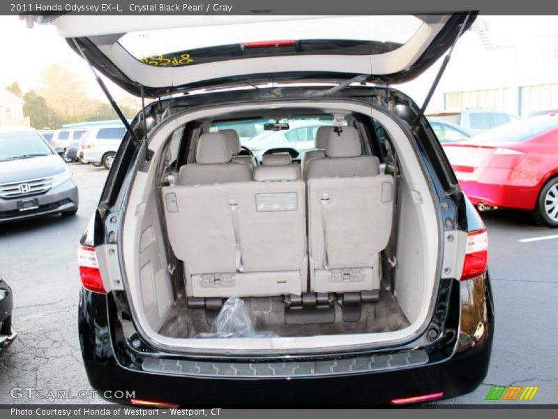 Crystal Black Pearl / Gray 2011 Honda Odyssey EX-L