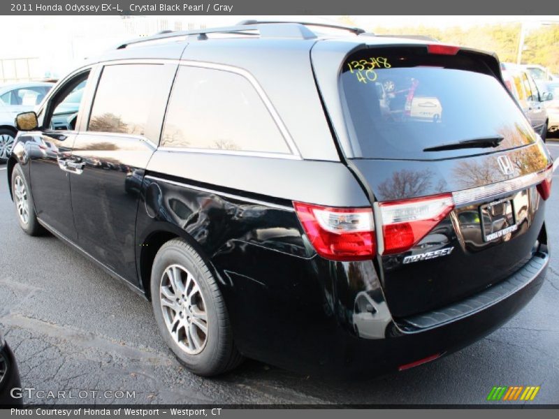 Crystal Black Pearl / Gray 2011 Honda Odyssey EX-L