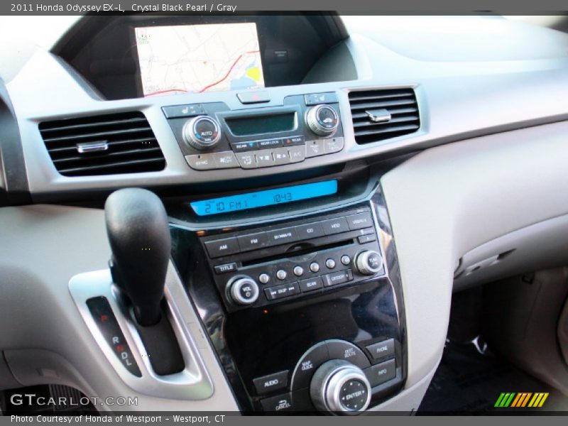 Crystal Black Pearl / Gray 2011 Honda Odyssey EX-L