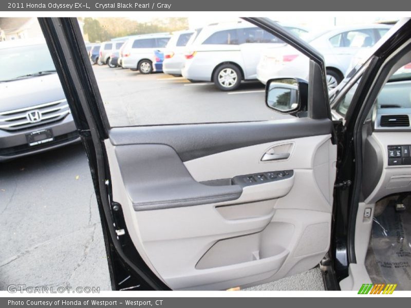 Crystal Black Pearl / Gray 2011 Honda Odyssey EX-L