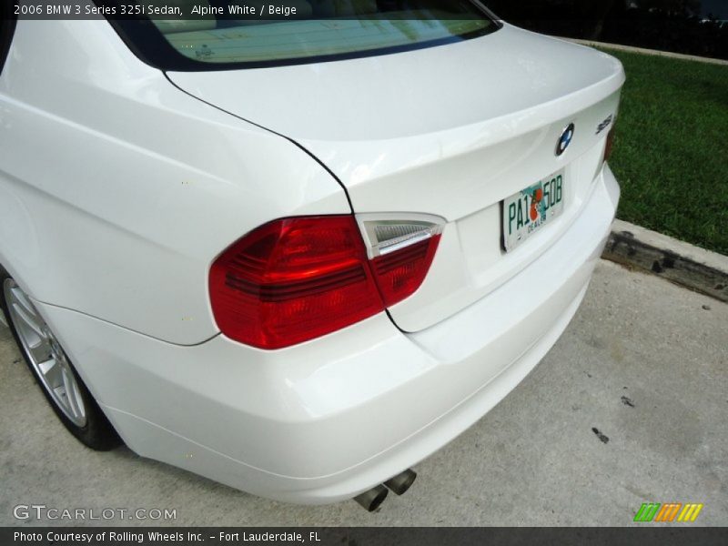 Alpine White / Beige 2006 BMW 3 Series 325i Sedan