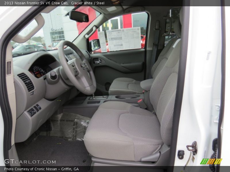 Glacier White / Steel 2013 Nissan Frontier SV V6 Crew Cab