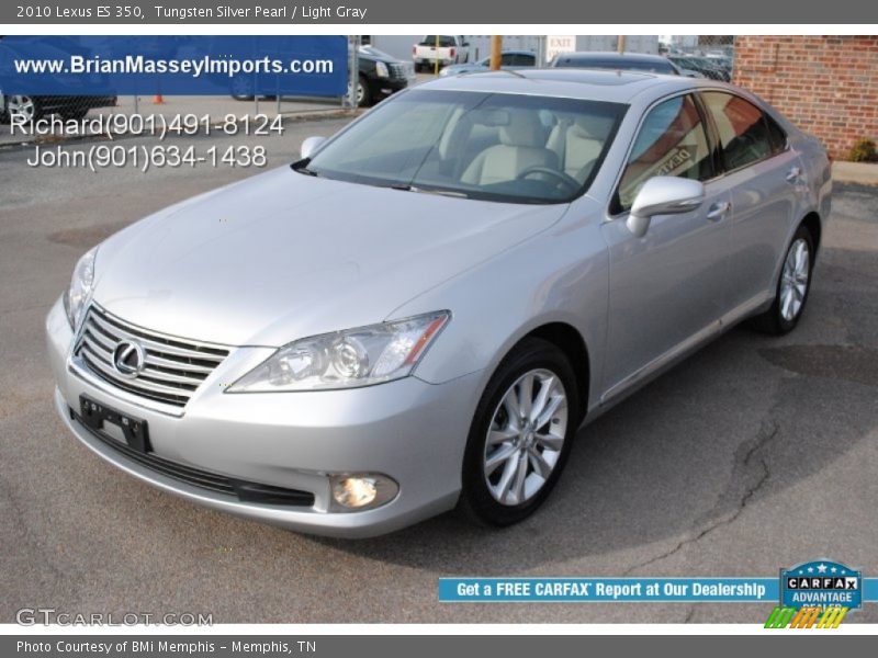 Tungsten Silver Pearl / Light Gray 2010 Lexus ES 350