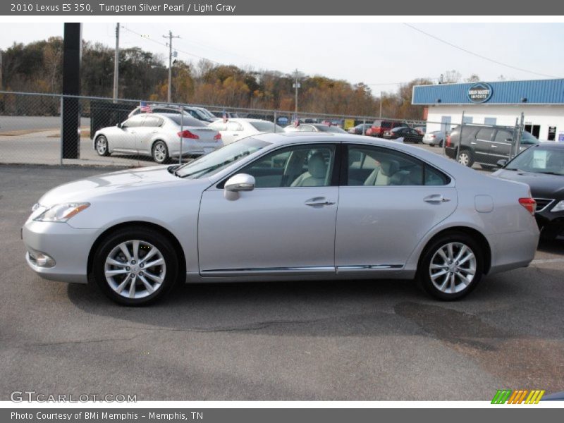 Tungsten Silver Pearl / Light Gray 2010 Lexus ES 350