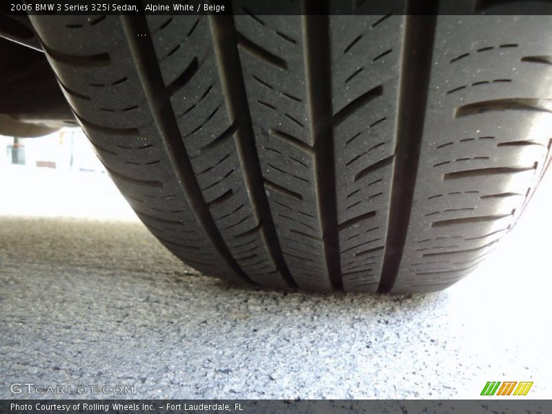 Alpine White / Beige 2006 BMW 3 Series 325i Sedan
