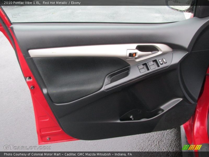 Red Hot Metallic / Ebony 2010 Pontiac Vibe 1.8L