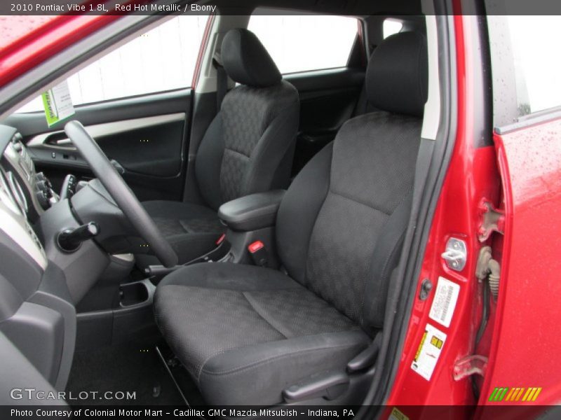 Red Hot Metallic / Ebony 2010 Pontiac Vibe 1.8L