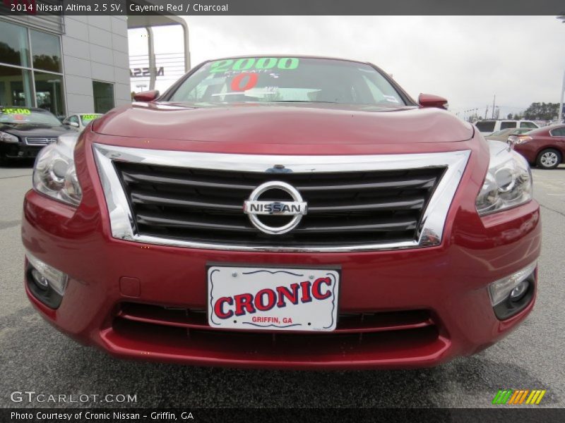 Cayenne Red / Charcoal 2014 Nissan Altima 2.5 SV