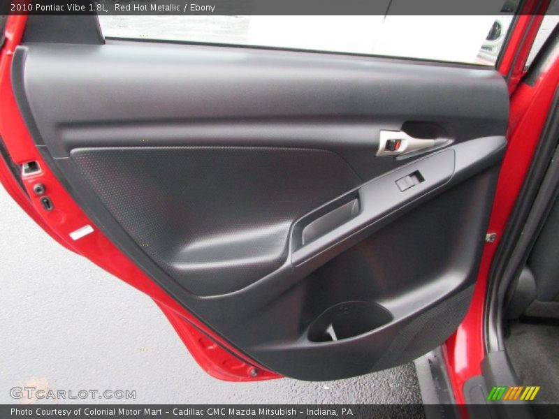 Red Hot Metallic / Ebony 2010 Pontiac Vibe 1.8L