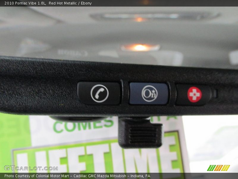 Red Hot Metallic / Ebony 2010 Pontiac Vibe 1.8L