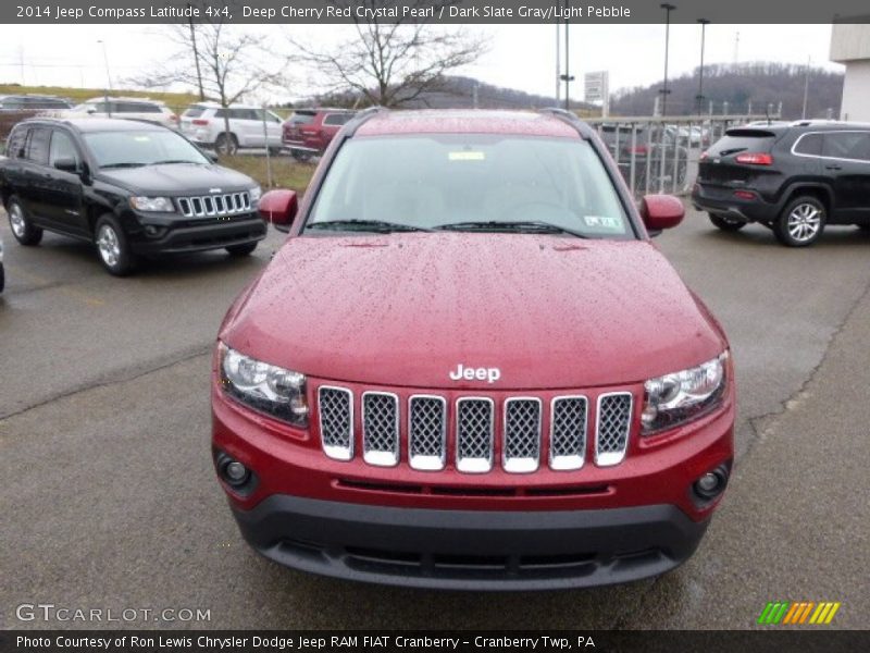 Deep Cherry Red Crystal Pearl / Dark Slate Gray/Light Pebble 2014 Jeep Compass Latitude 4x4