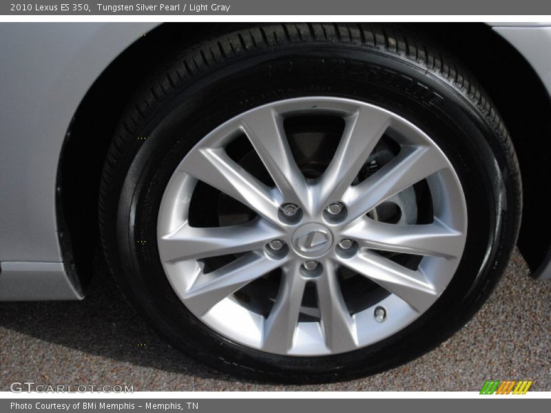 Tungsten Silver Pearl / Light Gray 2010 Lexus ES 350