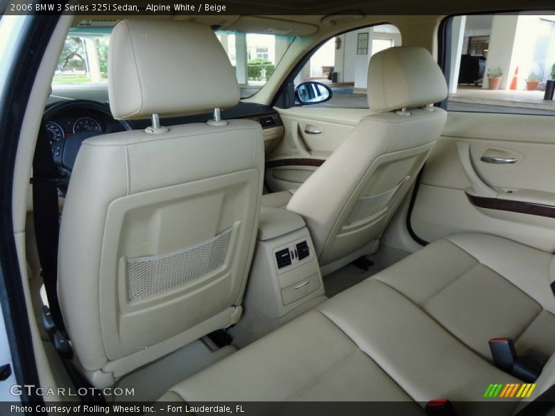 Rear Seat of 2006 3 Series 325i Sedan