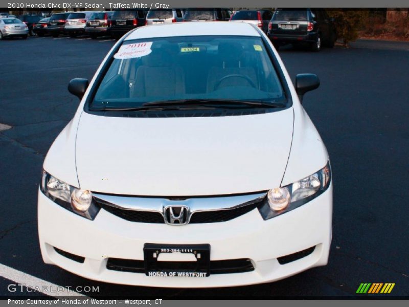 Taffeta White / Gray 2010 Honda Civic DX-VP Sedan
