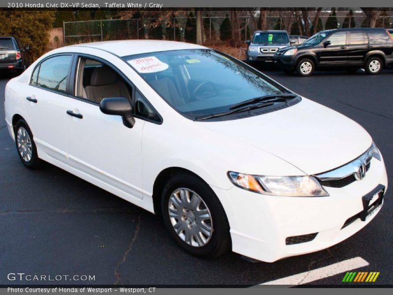 Taffeta White / Gray 2010 Honda Civic DX-VP Sedan